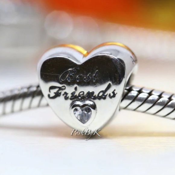 Pandora Polished Best Friends Heart Charm 791727CZ - Picture 3 of 3